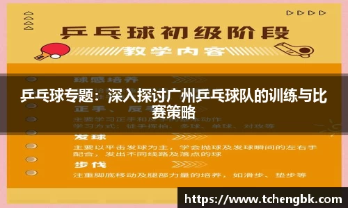 乒乓球专题：深入探讨广州乒乓球队的训练与比赛策略