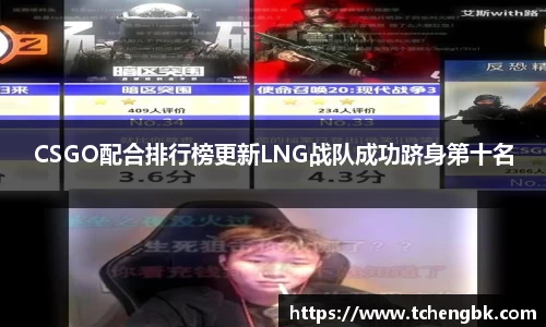CSGO配合排行榜更新LNG战队成功跻身第十名